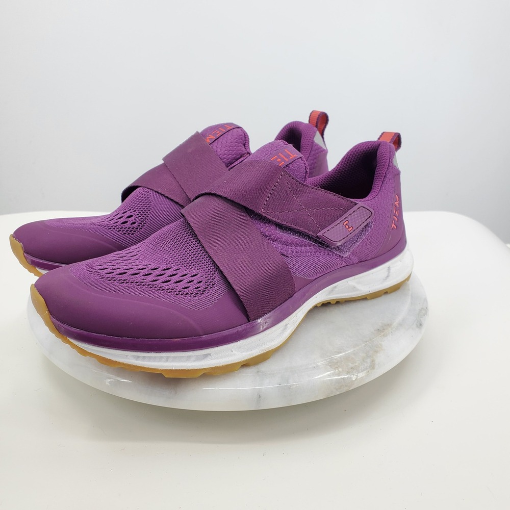 TIEM Slipstream Sangria Purple Indoor Cycling Shoes Womens 8 SPD Compatible Spin